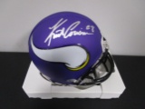 Kurt Cousins of the Minnesota Vikings signed autographed mini football helmet PAAS COA 816