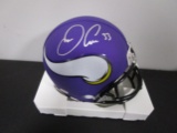 Dalvin Cook of the Minnesota Vikings signed autographed mini football helmet PAAS COA 810