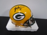 Brett Favre of the Green Bay Packers signed autographed mini football helmet PAAS COA 832