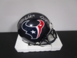 DeAndre Hopkins Deshaun Watson of the Houston Texans signed mini football helmet PAAS COA 898