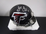 Julio Jones of the Atlanta Falcons signed autographed mini football helmet PAAS COA 912