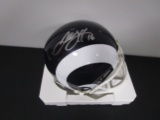 Jared Goff of the LA Rams signed autographed mini football helmet PAAS COA 901