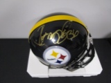 Jerome Bettis of the Pittsburgh Steelers signed autographed mini football helmet PAAS COA 954