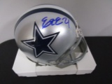 Ezekiel Elliott of the Dallas Cowboys signed autographed mini football helmet PAAS COA 010