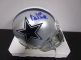 Dak Prescott of the Dallas Cowboys signed autographed mini football helmet PAAS COA 023