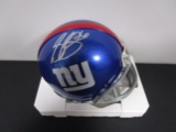 Saquon Barkley of the New York Giants signed autographed mini football helmet PAAS COA 131