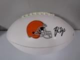 Baker Mayfield of the Cleveland Browns signed autographed logo football PAAS COA 079