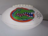 Tim Tebow of the Florida Gators signed autographed logo football PAAS COA 696