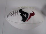 JJ Watt of the Houston Texans signed autographed logo football PAAS COA 650
