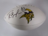 Randy Moss of the Minnesota Vikings signed autographed logo football PAAS COA 682