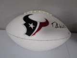 Deshaun Watson of the Houston Texans signed autographed logo football PAAS COA 678