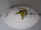 Stefon Diggs Kirk Cousins of the Minnesota Vikings signed autographed logo football PAAS COA 670