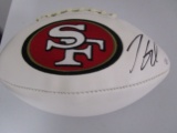 Jimmy Garoppolo of the San Francisco 49ers signed autographed logo football PAAS COA 657