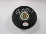 Brad Marchand of the Boston Bruins signed autographed logo hockey puck PAAS COA 773