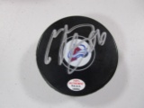 Mikko Rantanen of the Colorado Avalanche signed autographed logo hockey puck PAAS COA 864