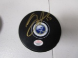 Jack Eichel of the Buffalo Sabres signed autographed logo hockey puck PAAS COA 083