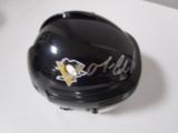 Mario Lemieux of the Pittsburgh Penguins signed autographed mini hockey helmet PAAS COA 798