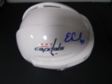Evgeny Kuznetsov of the Washington Capitals signed autographed mini hockey helmet PAAS COA 827