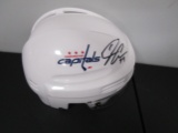 John Carlson of the Washington Capitals signed autographed mini hockey helmet PAAS COA 830