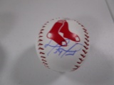 David Ortiz of the Boston Red Sox signed autographed logo baseball PAAS COA 128