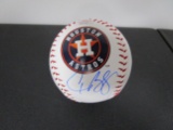 Alex Bregman of the Houston Astros signed autographed logo baseball PAAS COA 117