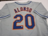 Peter Alonzo of the New York Mets signed autographed baseball jersey PAAS COA 649