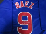 Javier Baez of the Chicago Cubs signed autographed baseball jersey PAAS COA 056