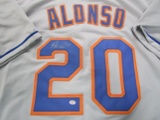 Peter Alonzo of the New York Mets signed autographed baseball jersey PAAS COA 318