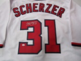 Max Scherzer of the Washington Nationals signed autographed baseball jersey PAAS COA 333