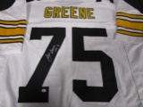 Mean Joe Greene of the Pittsburgh Steelers signed autographed football jersey PAAS COA 185