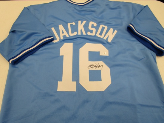 Bo Jackson of the Kansas City Royals signed autographed baseball jersey PAAS COA 637