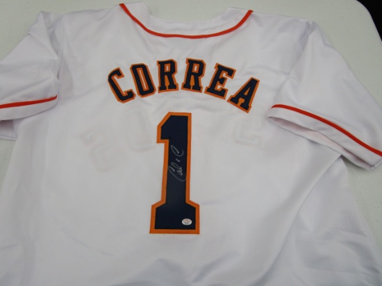 Carlos Correa of the Houston Astros signed autographed baseball jersey PAAS COA 642