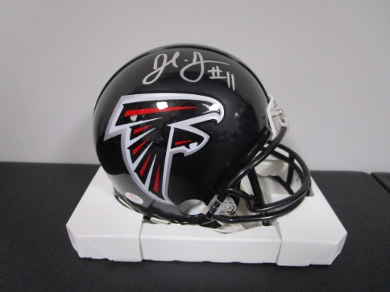 Julio Jones of the Atlanta Falcons signed autographed mini football helmet PAAS COA 919
