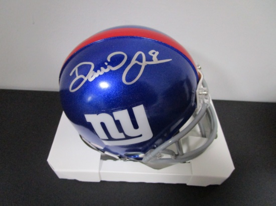 Daniel Jones of the New York Giants signed autographed mini football helmet PAAS COA 138