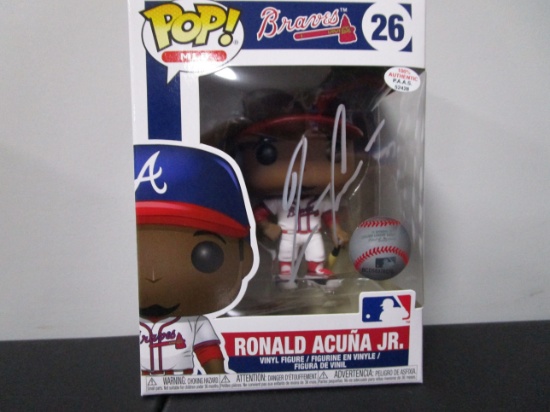 Ronald Acuna Jr of the Atlanta Braves signed autographed POP Funko Figure PAAS COA 428