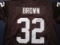 Jim Brown of the Cleveland Browns signed autographed football jersey PAAS COA 783