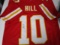Tyreek Hill of the Kansas City Chiefs signed autographed football jersey PAAS COA 308