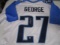Eddie George of the Tennessee Titans signed autographed football jersey PAAS COA 177
