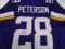 Adrian Peterson of the Minnesota Vikings signed autographed football jersey PAAS COA 136