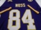 Randy Moss of the Minnesota Vikings signed autographed football jersey PAAS COA 127