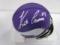 Kirk Cousins of the Minnesota Vikings signed autographed football mini helmet COA 818