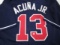 Ronald Acuna jr of the Atlanta Braves signed autographed baseball jersey PAAS COA 647