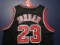 Michael Jordan of the Chicago Bulls signed autographed basketball jersey CA COA 344