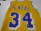 Shaquille O'Neal of the LA Lakers signed autographed basketball jersey PAAS COA 487