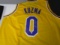 Kyle Kuzma of the LA Lakers signed autographed basketball jersey PAAS COA 075