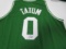 Jayson Tatum of the Boston Celtics signed autographed basketball jersey PAAS COA 034