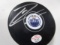 Leon Draisaitl of the Edmonton Oilers signed autographed hockey puck PAAS COA 073
