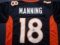 Peyton Manning of the Denver Broncos signed autographed football jersey PAAS COA 040