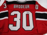 Martin Brodeur of the New Jersey Devils signed autographed hockey jersey PAAS COA 355