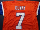 John Elway of the Denver Broncos signed autographed football jersey PAAS COA 822